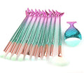 11-Piece Mermaid Tail Eye Makeup Brush Set