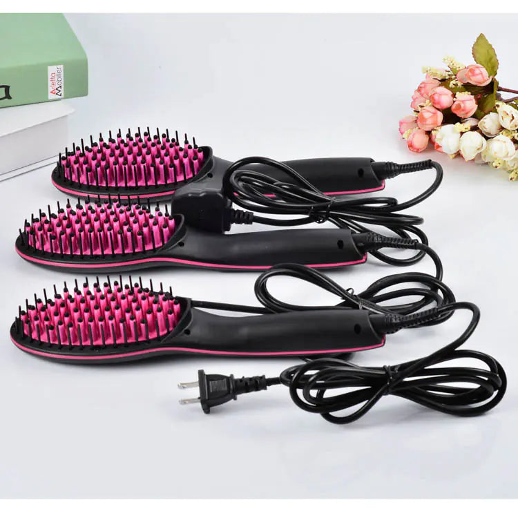 Ceramic Hair Straightener and Styling Brush Tools