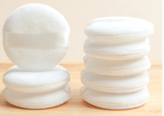 Mini Four-Grid Powder Puff with Soft Velvet Texture