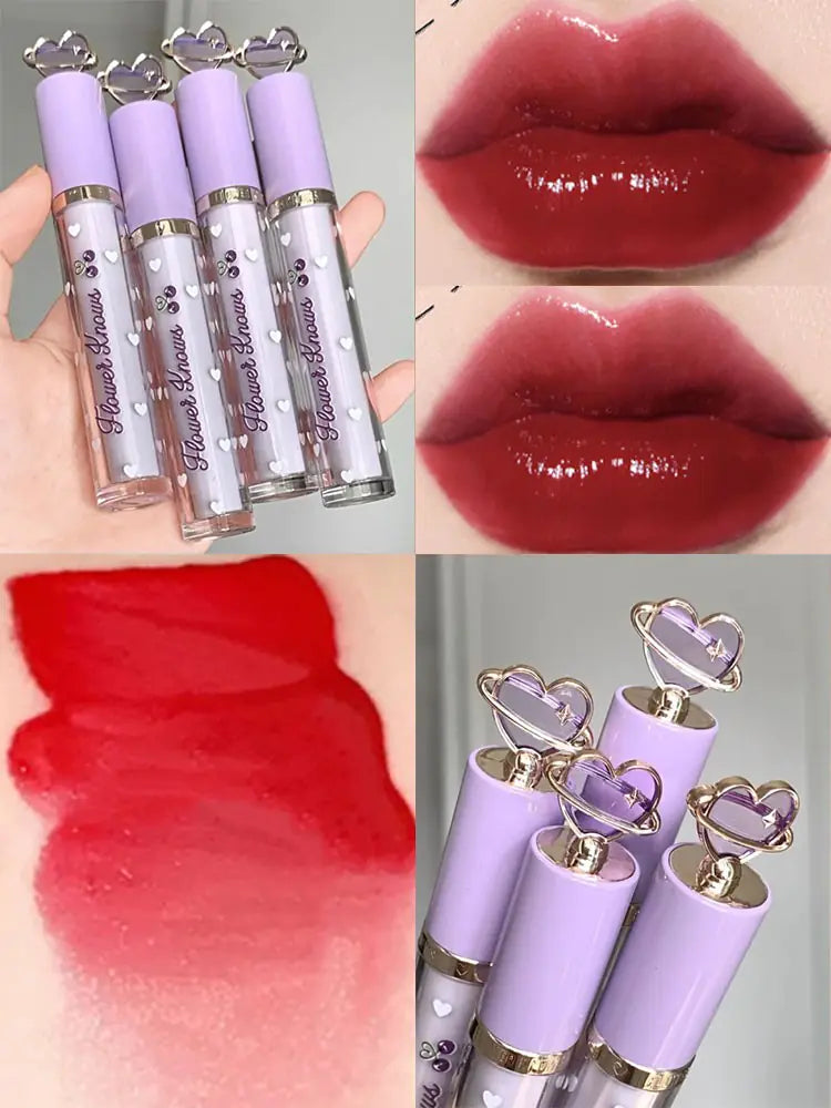 Flower Know Crystal Jelly Lip Glaze Moisturizing Lipstick
