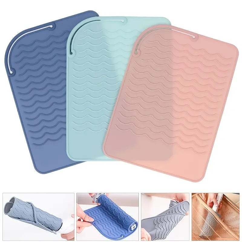Silicone Heat Resistant Mat for Hair Styling Tools