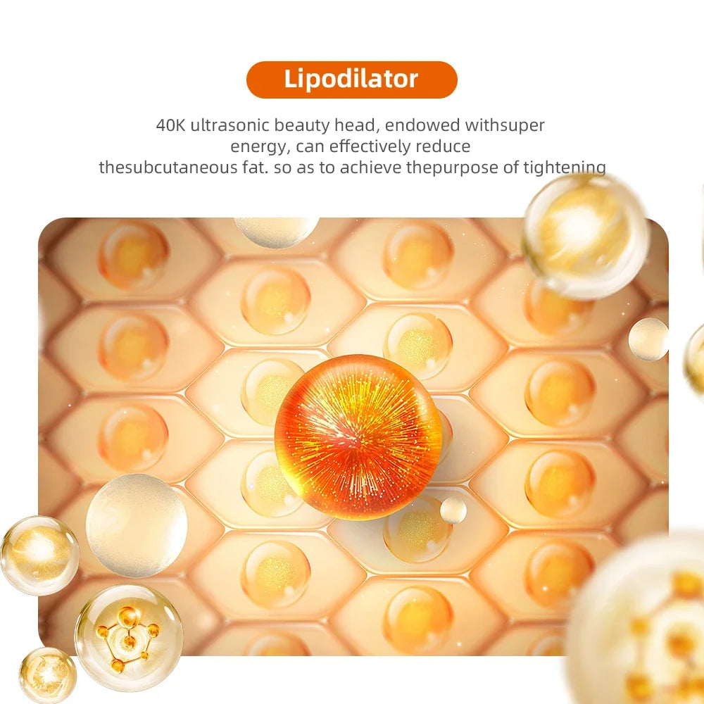 Moonic 3in1 Slimming Massage Cavitation Machine Multifunctional Equipment Facial Body Tightening Lifting Skincare Tool