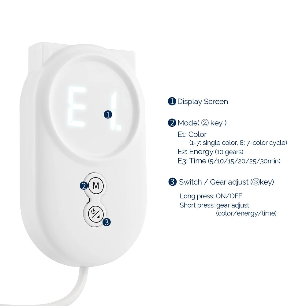 7 Colors LED Silicone Beauty Machine Skin Care Face Mask for Home Use