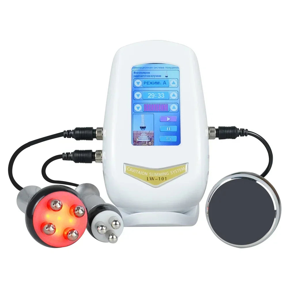 Moonic 3in1 Slimming Massage Cavitation Machine Multifunctional Equipment Facial Body Tightening Lifting Skincare Tool
