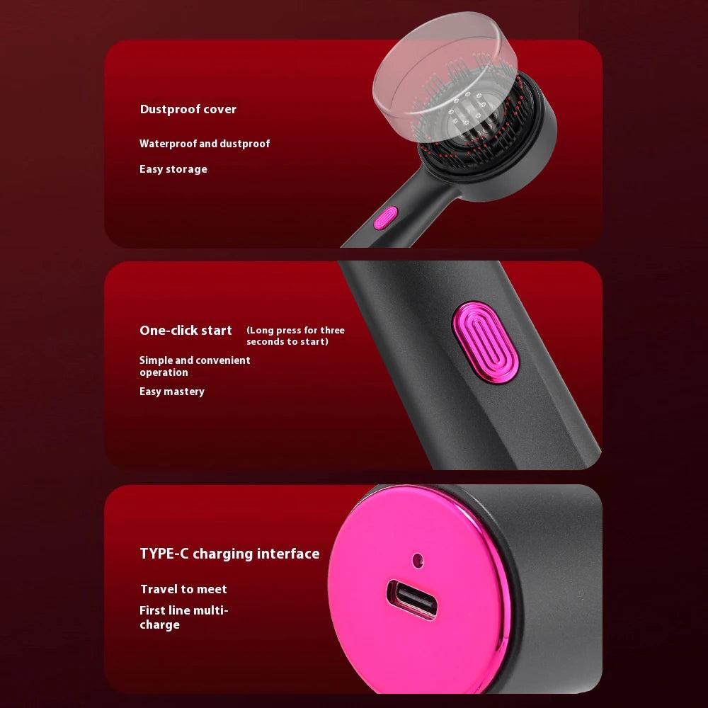 Electric Vibration Massage Comb Red Light Therapy Hair Growth Massage Scalp Brush Anti Hair Loss Liquid Oil Applicator Hair Care