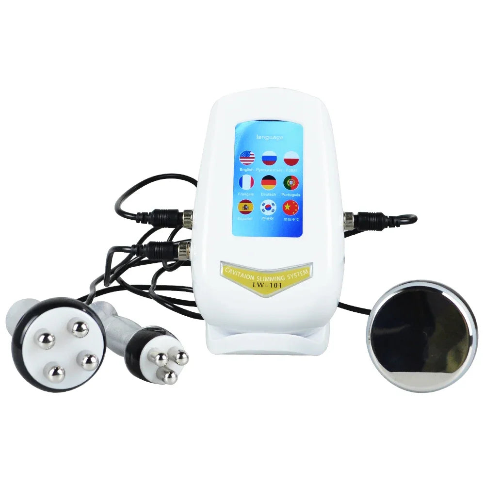 Moonic 3in1 Slimming Massage Cavitation Machine Multifunctional Equipment Facial Body Tightening Lifting Skincare Tool