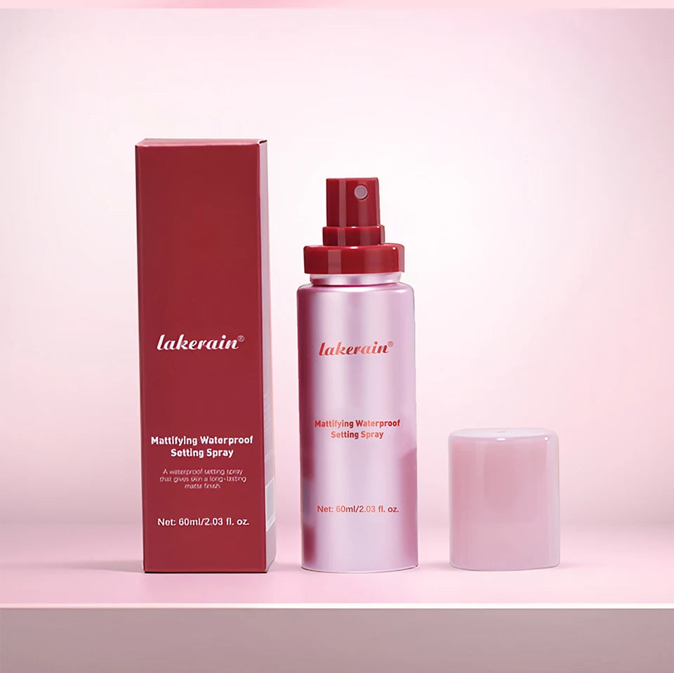 Mattifying Waterproof Setting Spray Glossy Matte Base Makeup Control Oil Non-Sticky Waterproof Make-up Fixer Spray for All Skin