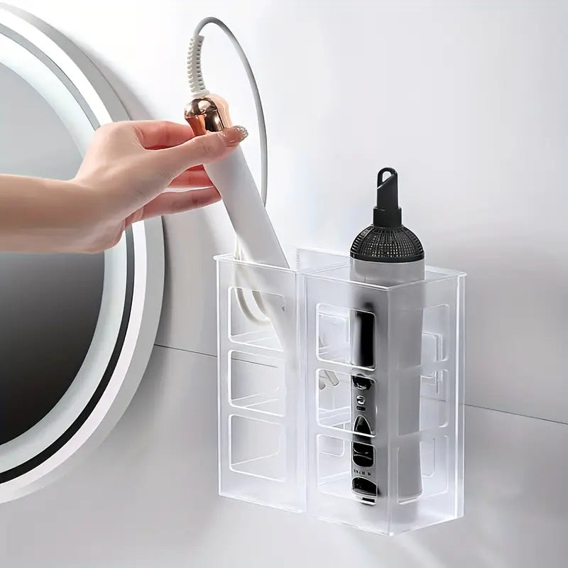 Wall Mounted Plastic Storage Rack for Hair Tools