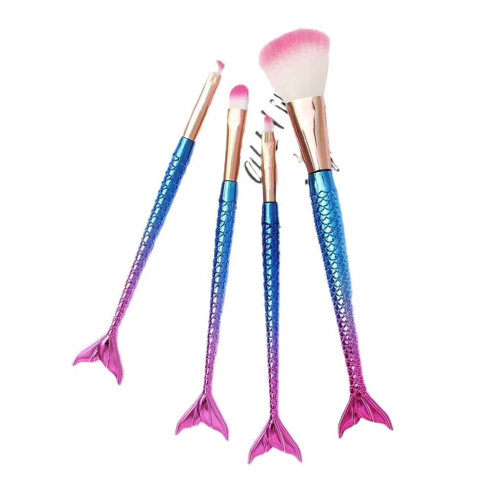 Mermaid Gradient Makeup Brush Set