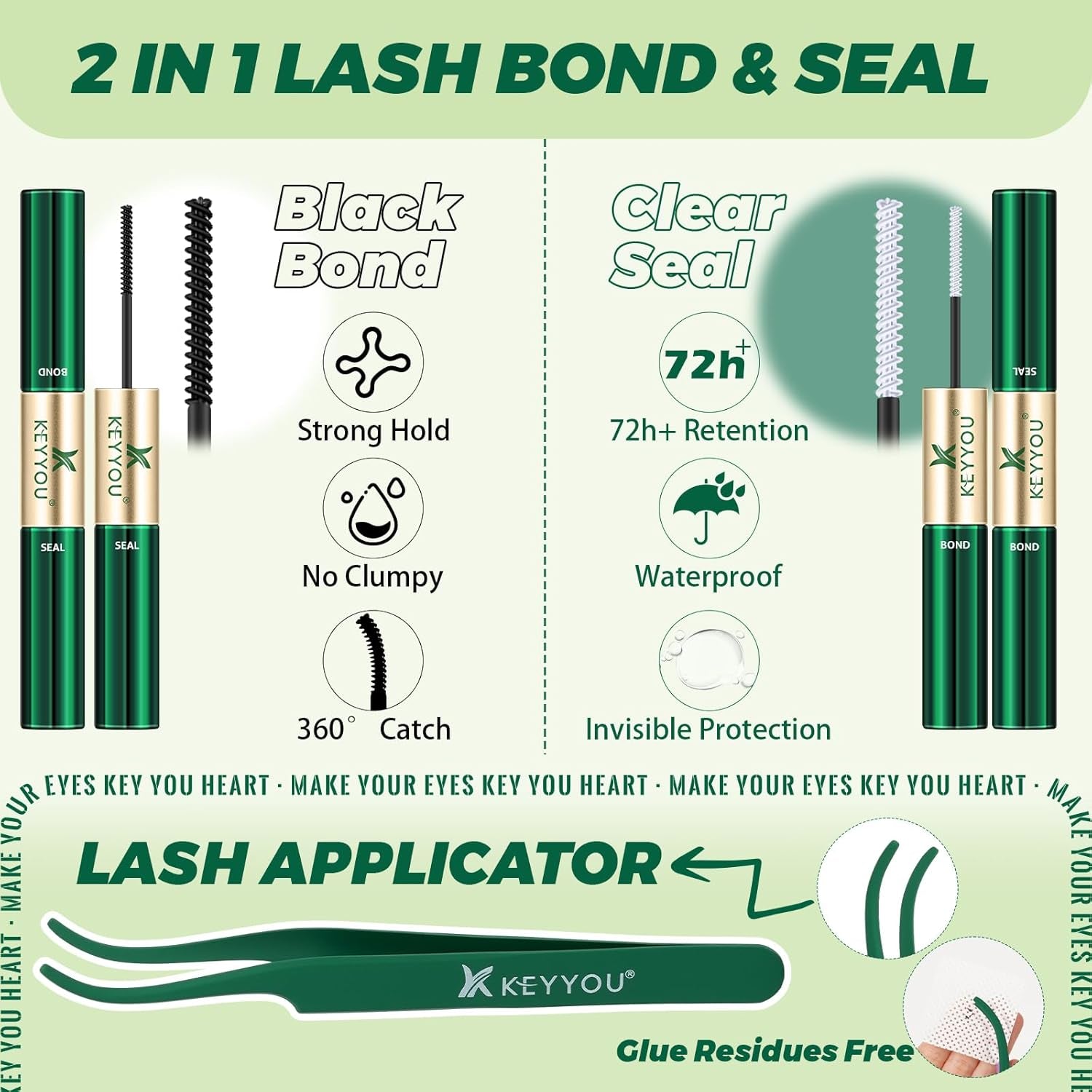 Lash Extension Kit 3D Effect  Lash Clusters Kit 280Pcs D Curl 9-18MIX Eyelash Extension Kit with Lash Bond and Seal,Tweezers,Remover and Brush for Fluffy（3D-40D-D-9-18Mix）