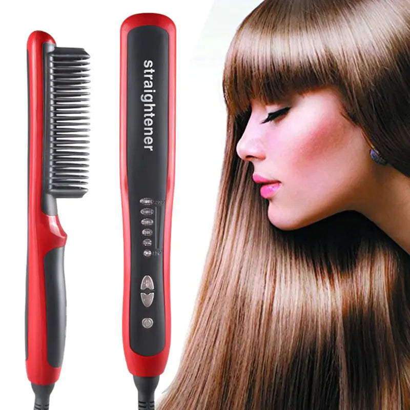 Straightening Brush and Hair Tools for Styling