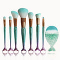 Mermaid Gradient Makeup Brush Set