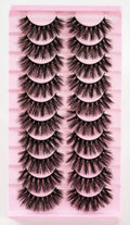 10 Pairs 3D Fluffy Faux Mink Thick Curling Lashes