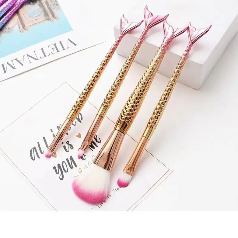 Mermaid Gradient Makeup Brush Set