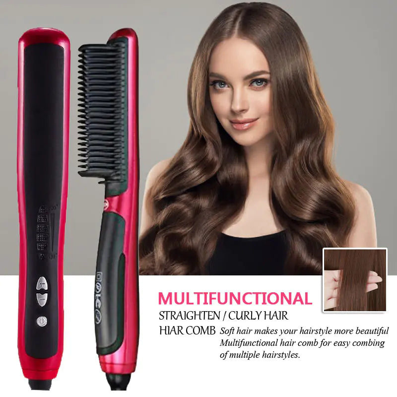 Straightening Brush and Hair Tools for Styling