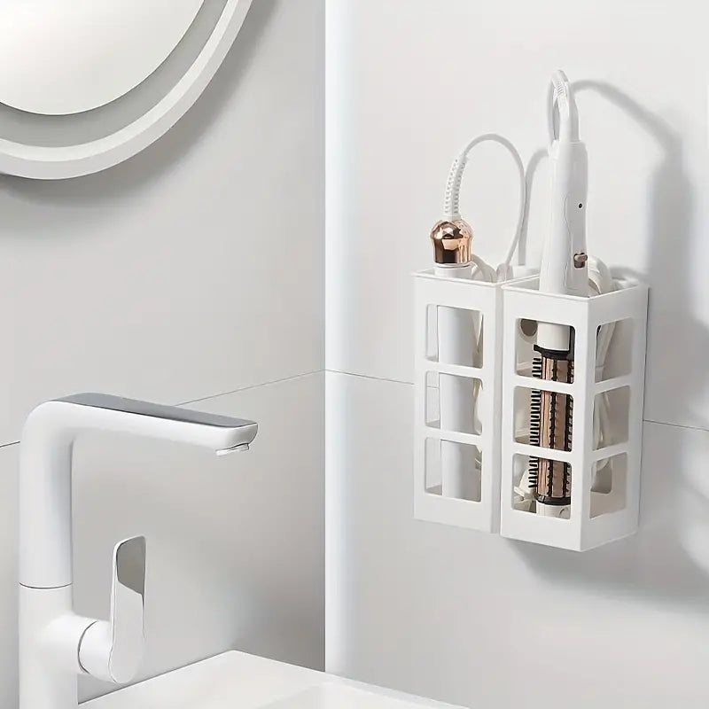Wall Mounted Plastic Storage Rack for Hair Tools